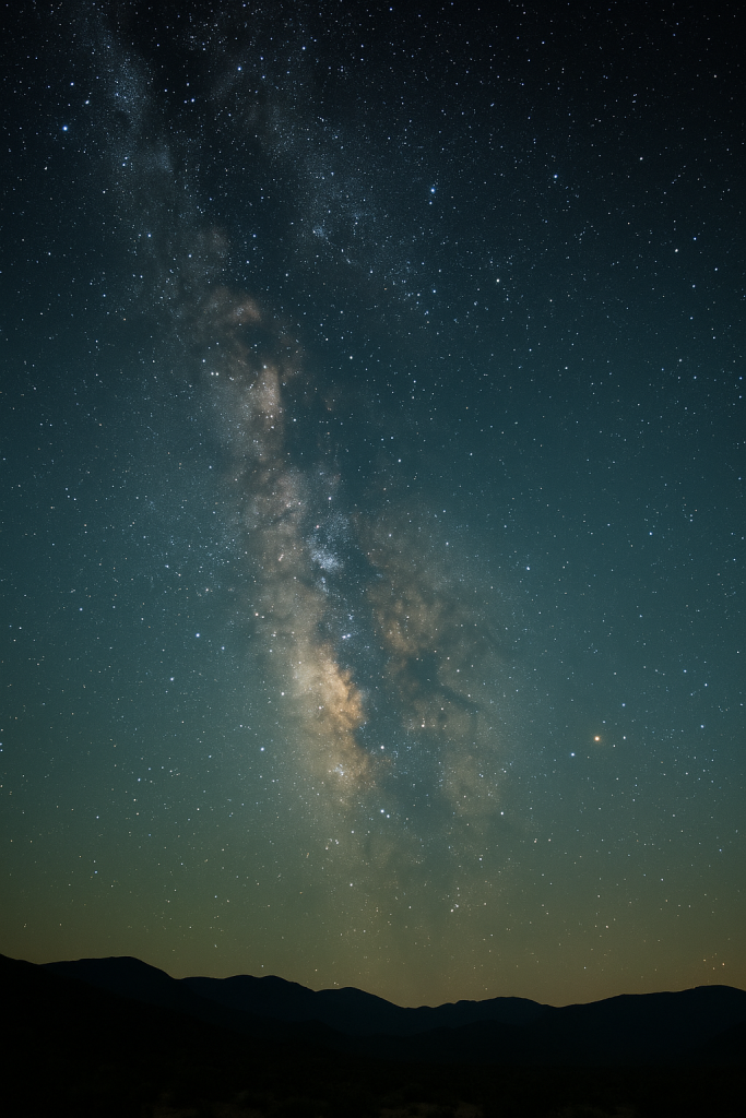 milky way in night